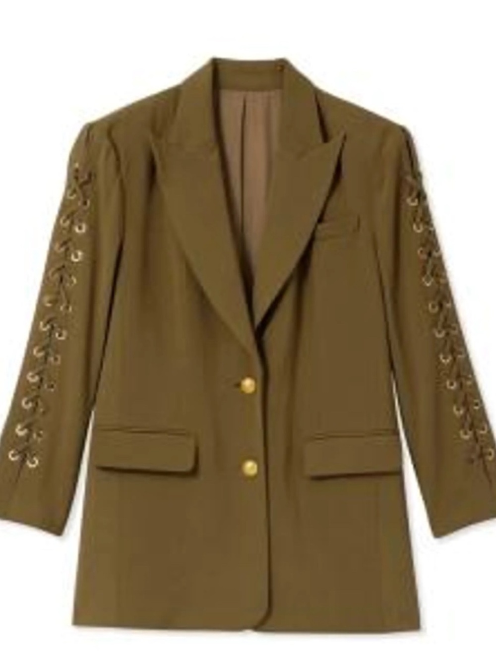 Ramy Brook Mave Lace-Up Sleeve Blazer (2)